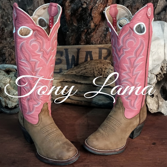 Tony Lama Shoes - Tony Lama 3R tall buckaroo cowboy boots 6.5B